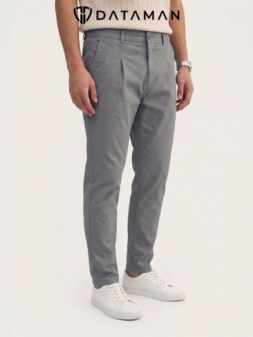 Quần KAKI nam cao cấp DATAMAN, form slim basic, lưng thun co giãn - QKD2405