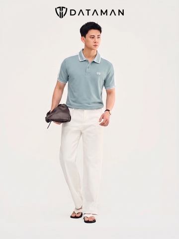 Áo Polo Nam DATAMAN cổ bẻ thêu LOGO nổi, vải cá sấu CVC cao cấp, nam tính, trẻ trung, thanh lịch - PLV2304