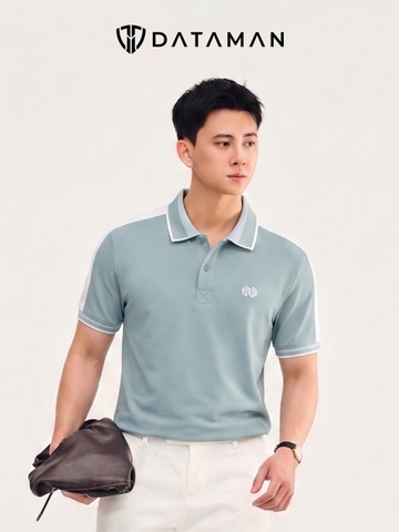 Áo Polo Nam DATAMAN cổ bẻ thêu LOGO nổi, vải cá sấu CVC cao cấp, nam tính, trẻ trung, thanh lịch - PLV2304