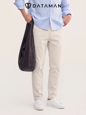 Quần KAKI nam DATAMAN, form slim basic, cạp tender co giãn - QKD2404