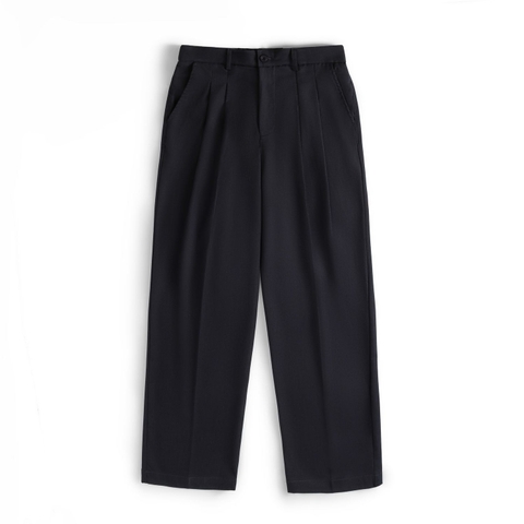 Quần Vải Ống Rộng Xếp Ly  - TWO TUCK WIDE CHINO PANTS - H.I.M STUDIO