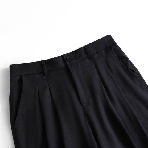 Quần Vải Ống Rộng Xếp Ly  - TWO TUCK WIDE CHINO PANTS - H.I.M STUDIO