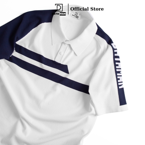 Áo polo dệt kim nam đánh golf DATAMAN, nách raglan, chất liệu visco