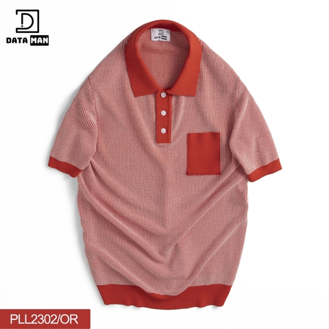 Áo POLO nam ngắn tay dệt kim DATAMAN, có túi ngực, bo tay bo gấu, vải MONGTOGHI mềm mịn, không bai xù - PLL23-02