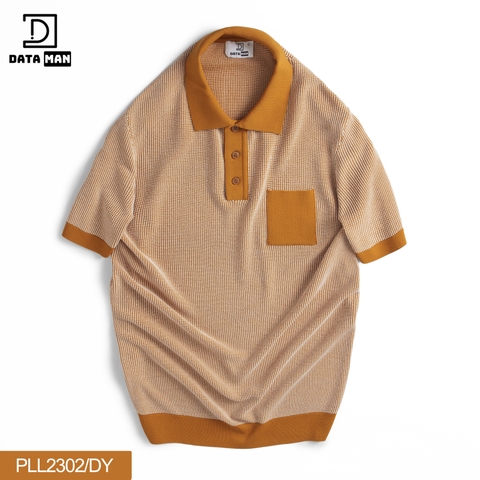 Áo POLO nam ngắn tay dệt kim DATAMAN, có túi ngực, bo tay bo gấu, vải MONGTOGHI mềm mịn, không bai xù - PLL23-02