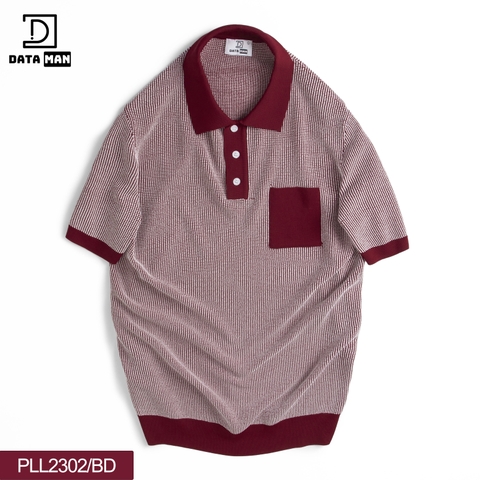 Áo POLO nam ngắn tay dệt kim DATAMAN, có túi ngực, bo tay bo gấu, vải MONGTOGHI mềm mịn, không bai xù - PLL23-02