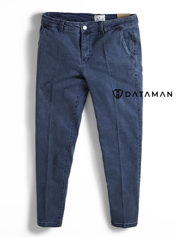 Quần JEANS nam DATAMAN cao cấp, dáng slim basic, co giãn - QJD2406