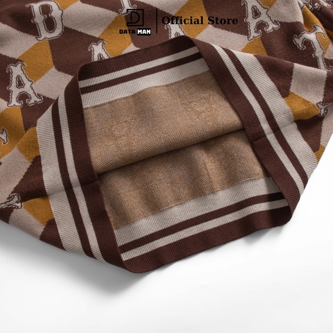 Áo len Sweater Unisex cổ tròn dài tay cube Monogram - DT22-32