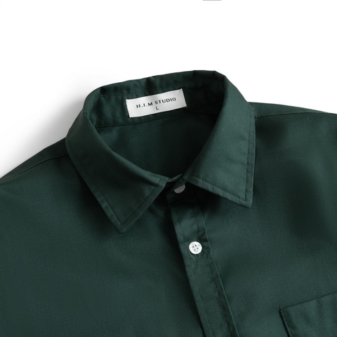 Áo Sơ Mi - Relaxed fit KAKI DRAFT SHIRT - H.I.M STUDIO