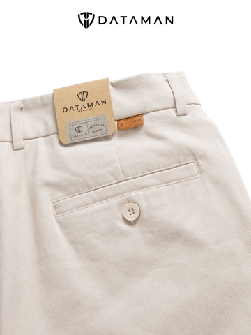 Quần KAKI nam DATAMAN, form slim basic, cạp tender co giãn - QKD2404