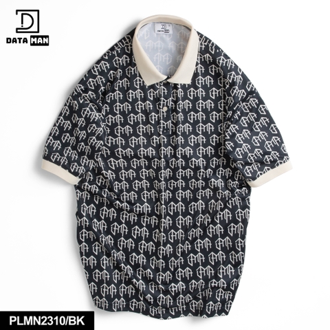 Áo POLO Unisex tay ngắn họa tiết Classic Monogram dáng Overfit - PLMN2310