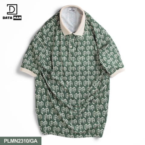 Áo POLO Unisex tay ngắn họa tiết Classic Monogram dáng Overfit - PLMN2310