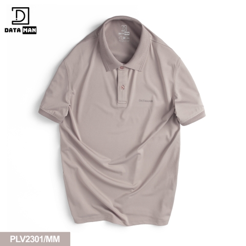 Áo Polo Nam DATAMAN basic tay ngắn vải cotton trơn chất thoáng khí thoải mái - PLV2301