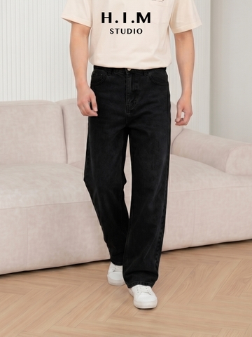 Quần Jean Xuông Ống Rộng - BASIC Wide-Leg Jeans - H.I.M STUDIO