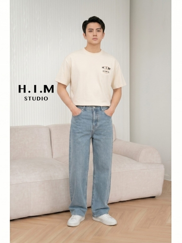 Quần Jean Xuông Ống Rộng - BASIC Wide-Leg Jeans - H.I.M STUDIO