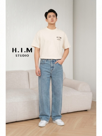Quần Jean Xuông Ống Rộng - BASIC Wide-Leg Jeans - H.I.M STUDIO