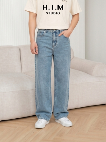 Quần Jean Xuông Ống Rộng - BASIC Wide-Leg Jeans - H.I.M STUDIO