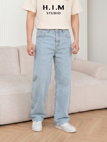 Quần Jean Xuông Ống Rộng - BASIC Wide-Leg Jeans - H.I.M STUDIO