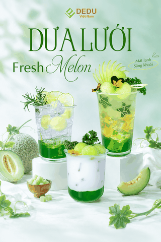 ĐÓN ĐẦU XU HƯỚNG HÈ VỚI HƯƠNG VỊ DƯA LƯỚI