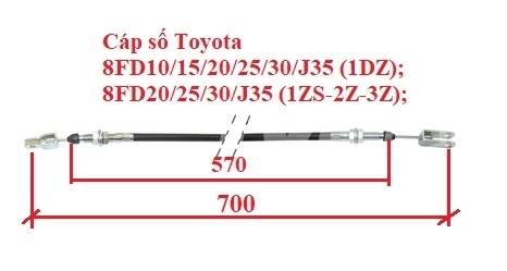 CÁP SỐ (L700/570; A-A; AT) 47110-26610-71