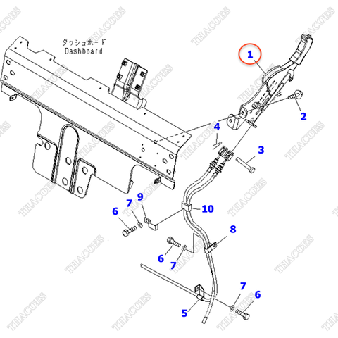 Cần phanh tay 3EB-39-41112; 3EB-39-41111; 3EB-39-41110 (không có cảnh báo)