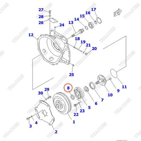 Phớt dầu 3EB-13-22422; DC8104209010