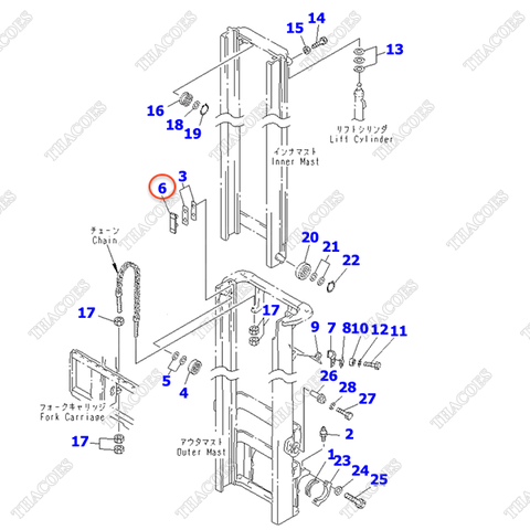 Bạc trượt 3EB-71-31640; 3EB-71-51640 (2T2L, 3T2L)