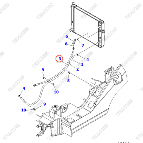 Ống làm mát dầu 3EB-04-68130