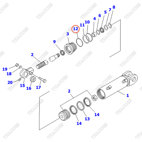 Vòng đệm oring 07000-12070; 07000-02070 (K20)