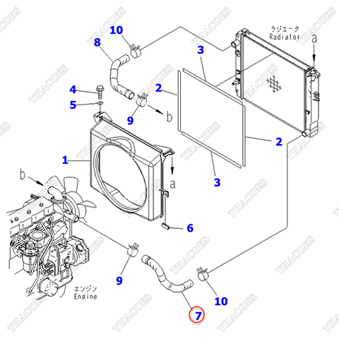 Ống nước dưới 3EB-04-42410