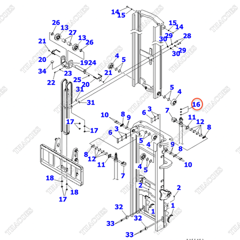 Căn đệm 3EB-71-00070 (3T2L)