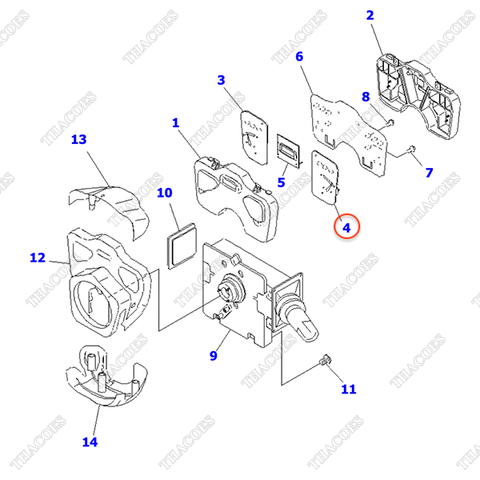 Đồng hồ báo nước YZ52622-130 (AT-MT, có báo góc lái)