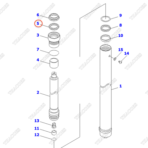 Phớt cổ 34B-64-12151 (K23) (cao 4-5m, khung 2T2L)