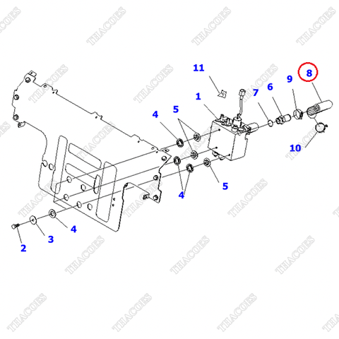 (2sv) Ống dầu hồi 3EB-66-53820