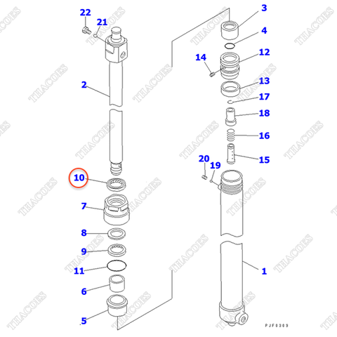 Phớt cổ 3EP-63-14120; 46A-74-13740; 3EB-63-44340; KBB6191-35008 (K31)
