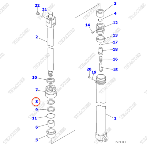 Phớt cổ 308-818-2520; 34B-64-11150 (K31)