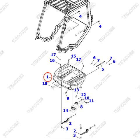Nắp capo 3EB-50-51110XC; 3EB-50-51111XC
