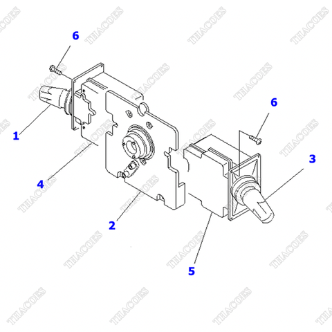 Cụm công tắc điều khiển 37B-1CS-6010