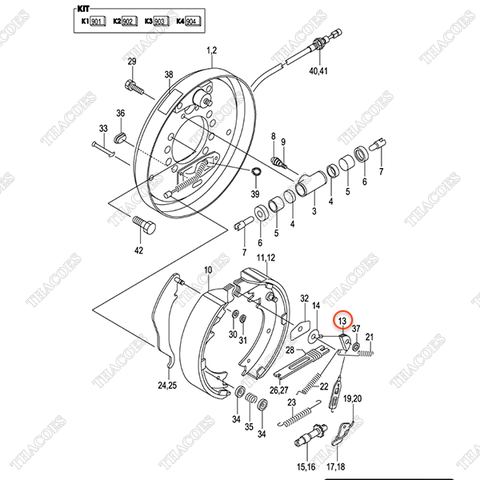 (35/40) Dẫn hướng cáp lò xo C-52-11249-55310