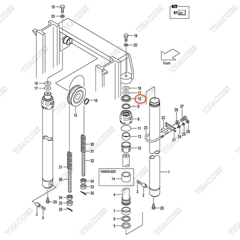 (35/40/45/50) Phớt bụi 224T8-46001
