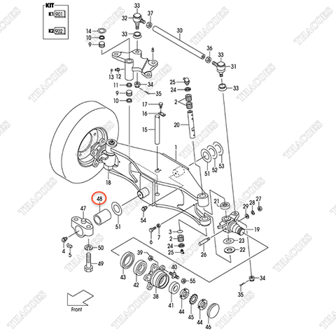 (GB) Bạc gối cầu sau 224W6-12611
