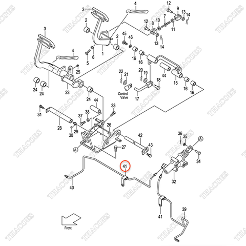 (45T9/50T9) Ống dầu phanh phải 243H5-40201