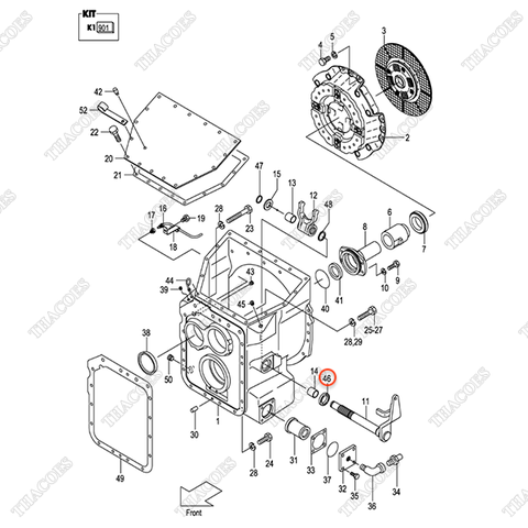 Phớt dầu trục số 124T3-12251 (WC)