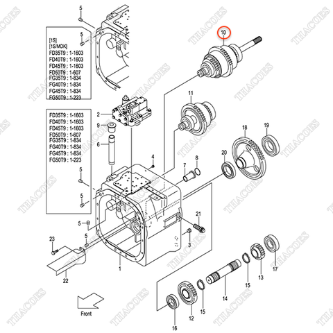 (1st) Bộ ly hợp, rọ số 143E3-80181