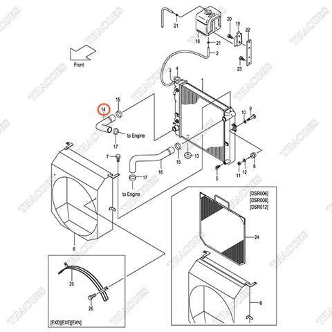 Ống nước trên 243C2-12062
