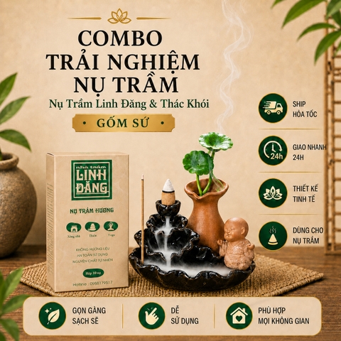 Combo Trải Nghiệm Nụ Trầm Linh Đăng Thác Chú Tiểu