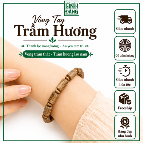 Chuỗi Trầm Trúc Đơn - Vòng Tay Trầm Trúc Đơn