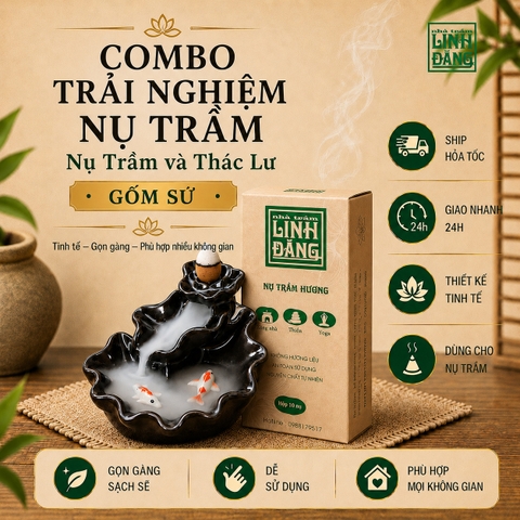 Combo Trải Nghiệm Nụ Trầm Linh Đăng Thác Khói D1
