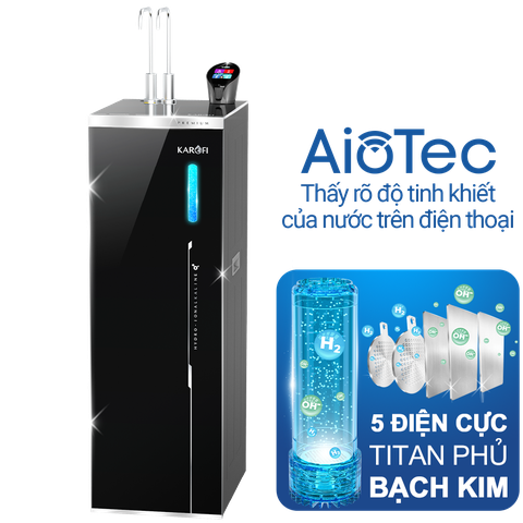 Máy lọc nước nóng lạnh Hydro-ion kiềm Karofi KAE-S86 PRO