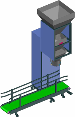 Cân đóng bao đơn
(dạng bột, hạt, ..)